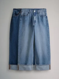 Jeans*The Set 2 Pack wijde pijpen jeans met omgeslagen zoom