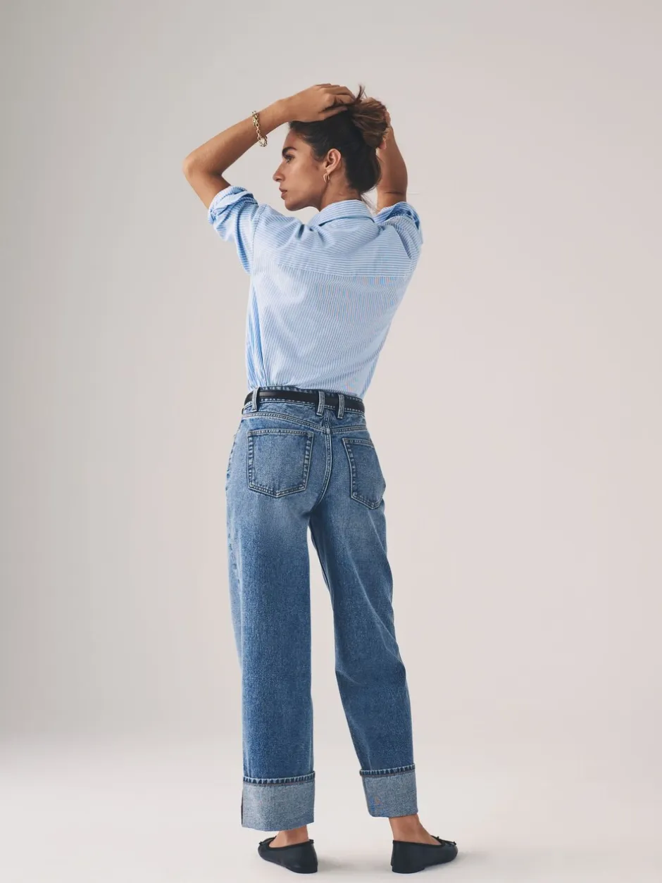 Jeans*The Set 2 Pack wijde pijpen jeans met omgeslagen zoom