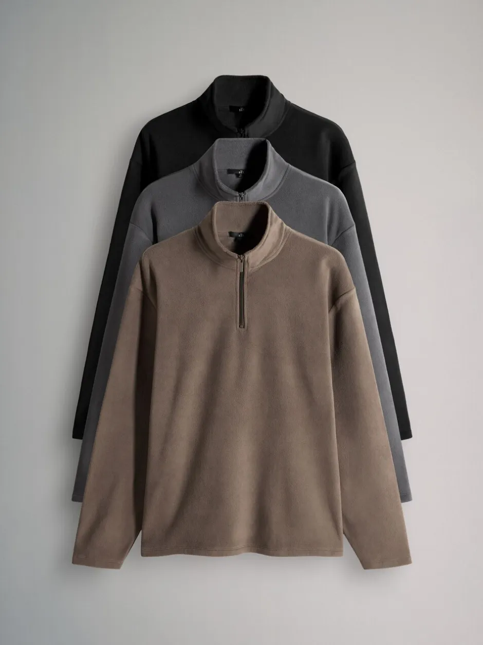 Sweaters En Hoody´S|Sweaters En Hoody´S*The Set 3 Pack Zip Neck Micro Fleece