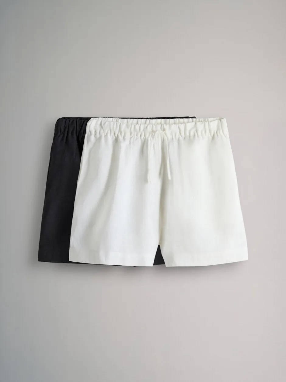 Shorts|The Set 2 shorts van linnenmix