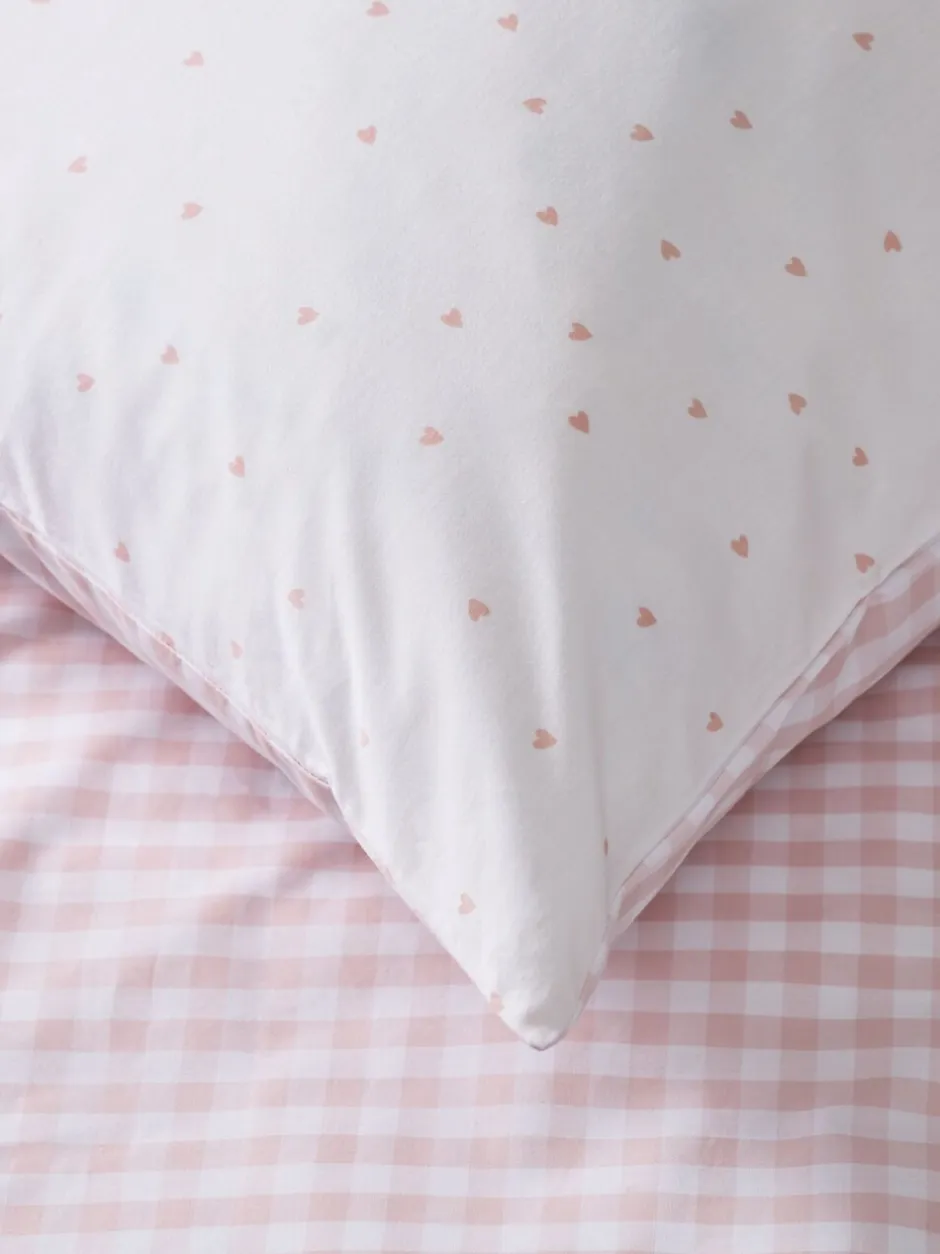 Merkbeddengoed*The White Company - Omkeerbare tweepersoons dekbedovertrekset met gingham-ruit