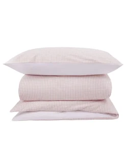 Merkbeddengoed*The White Company - Omkeerbare tweepersoons dekbedovertrekset met gingham-ruit
