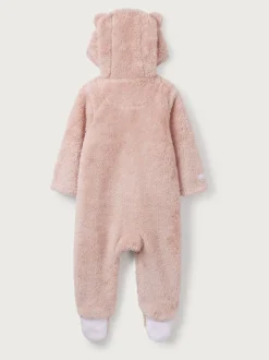Rompertjes En Tuinbroeken*The White Company - Roze fleece rompertje