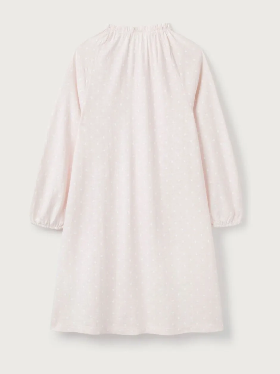 Nachtponnen|The White Company - Roze Jingles nachthemd met stippen
