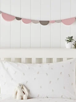 Merkbeddengoed|The White Company kinderbeddengoedset met slaperige konijnenprint