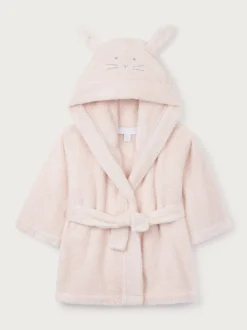 Kamerjassen|The White Company Pink Cotton Bunny Hooded Robe