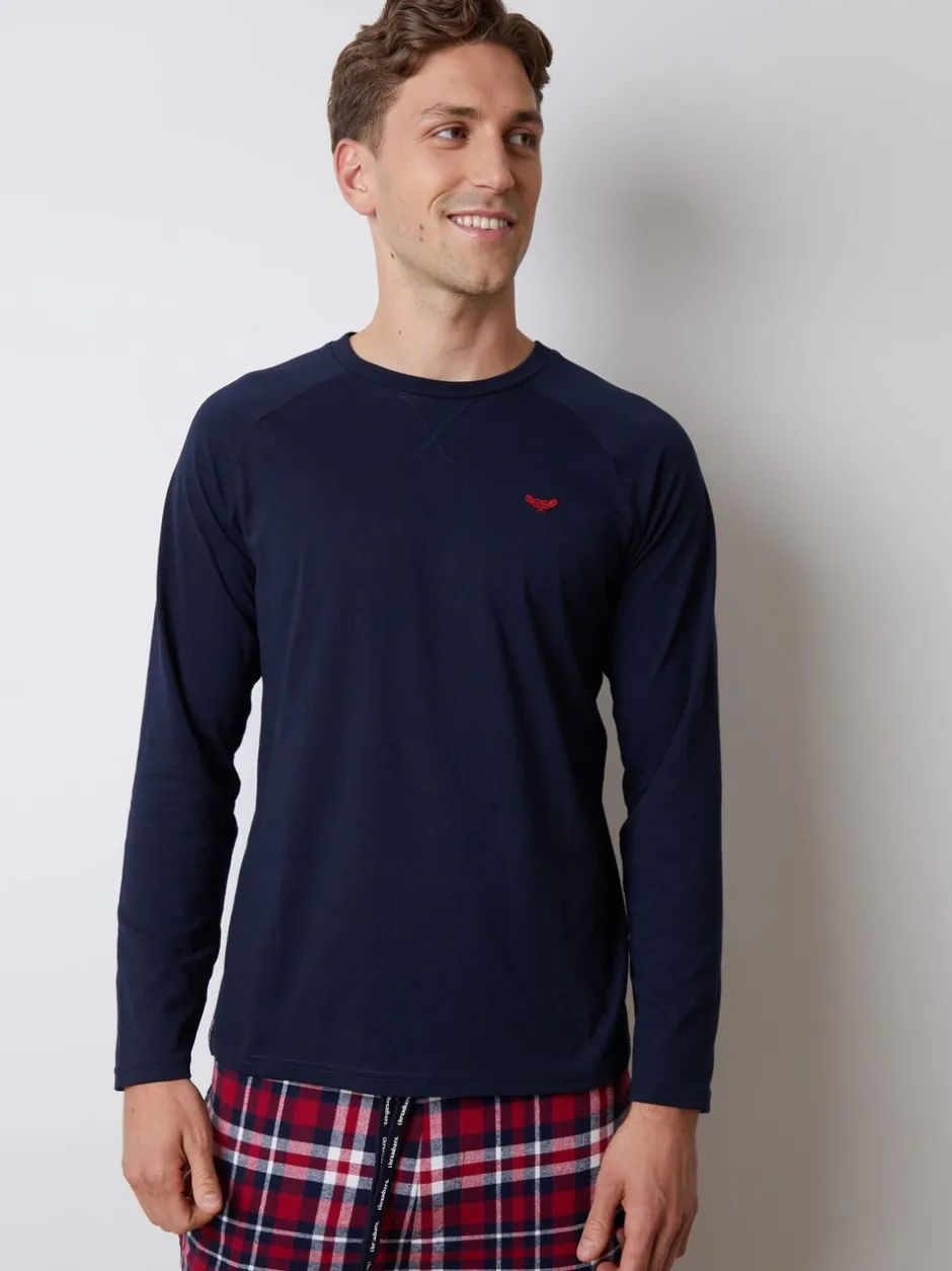 Pyjama's*Threadbare - Set van 2 lange ruit pyjama's