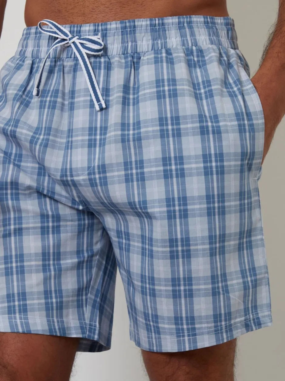 Shorts|Threadbare Check 100% Cotton Lounge Shorts 3 Pack