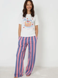 Pyjama's|Loungewear|Threadbare Graphic Print Short Sleeve Pyjamas Set