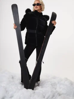 Jassen En Jacks|Threadbare High Shine Belted Parka Ski Jacket