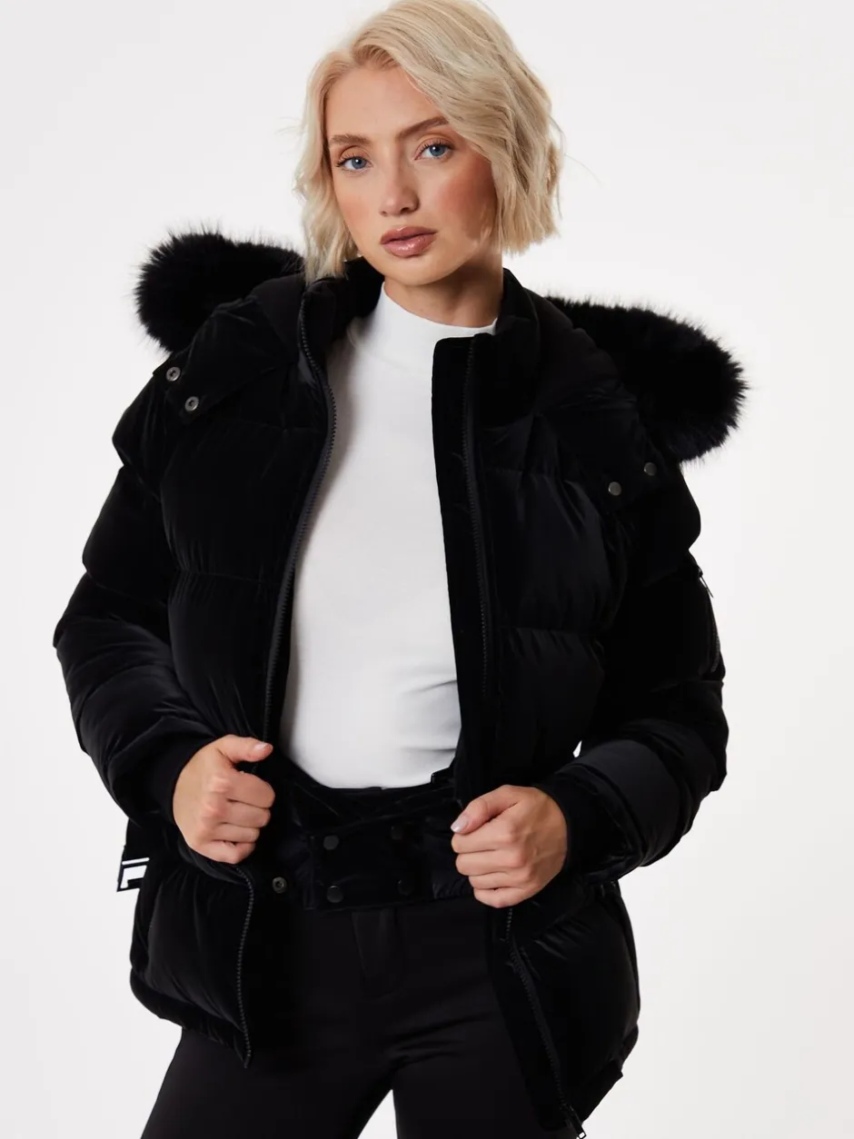Jassen En Jacks|Threadbare High Shine Belted Parka Ski Jacket