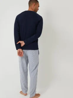 Pyjama's|Threadbare Long Sleeve Top & Stripe Joggers Pyjamas Set