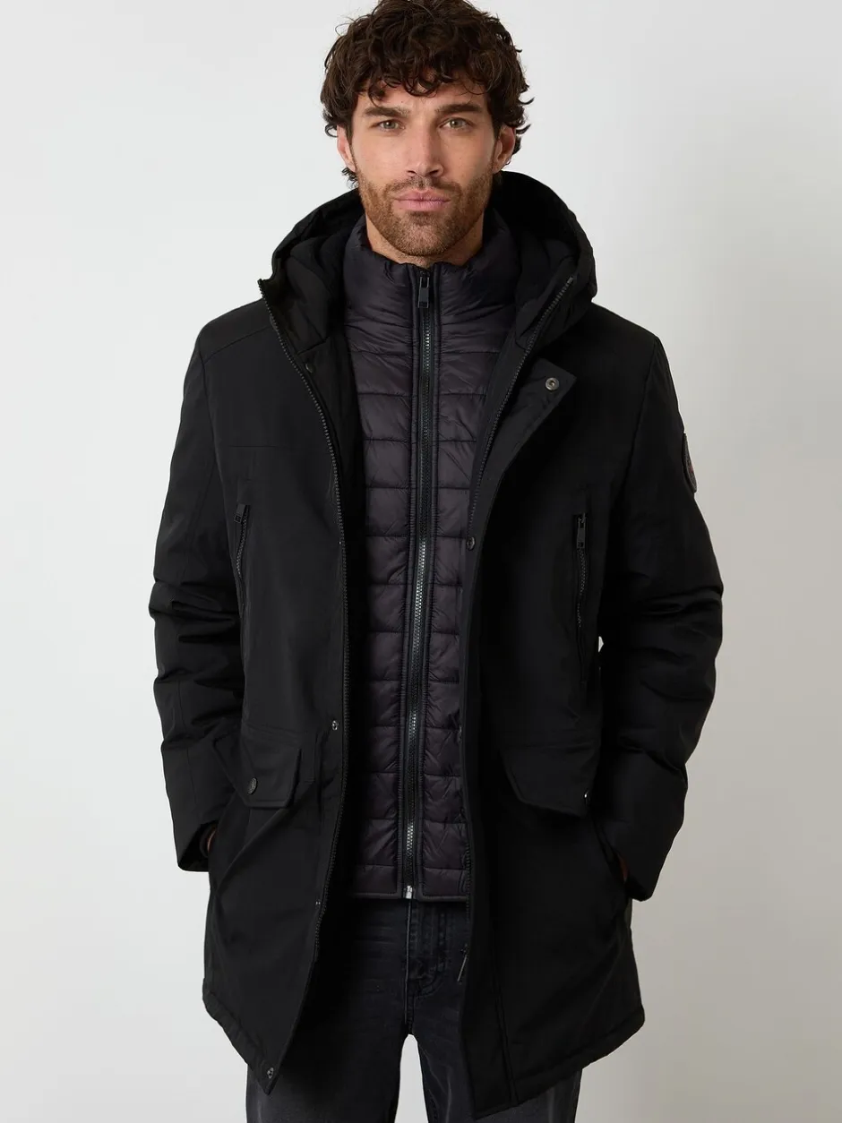Jassen En Jacks|Threadbare Mock Inner Longline Utility Coat