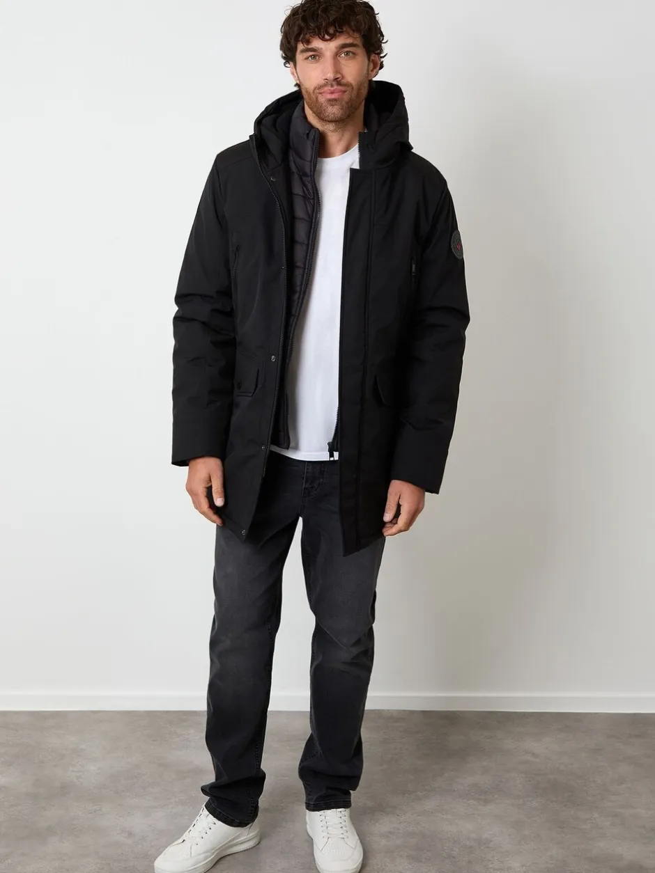 Jassen En Jacks|Threadbare Mock Inner Longline Utility Coat