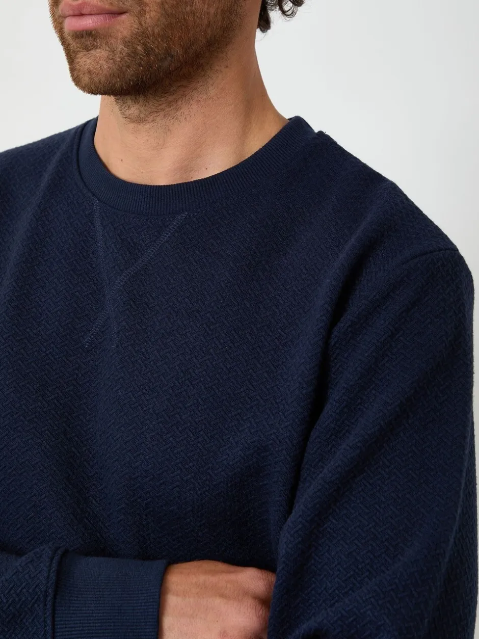 Sweaters En Hoody´S|Sweaters En Hoody´S|Threadbare Textured Crew Neck Sweatshirt