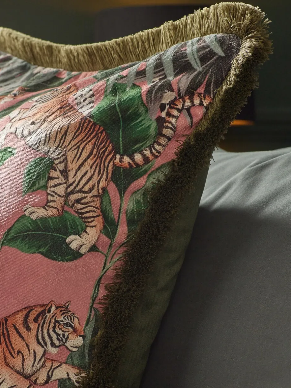 Kussentjes En Plaids|Kussentjes En Plaids*Next Tiger Print Velvet Cushion