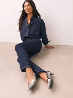 Schoenen Met Hakken|Next - Puntige lage naaldhakken schoenen Tin
