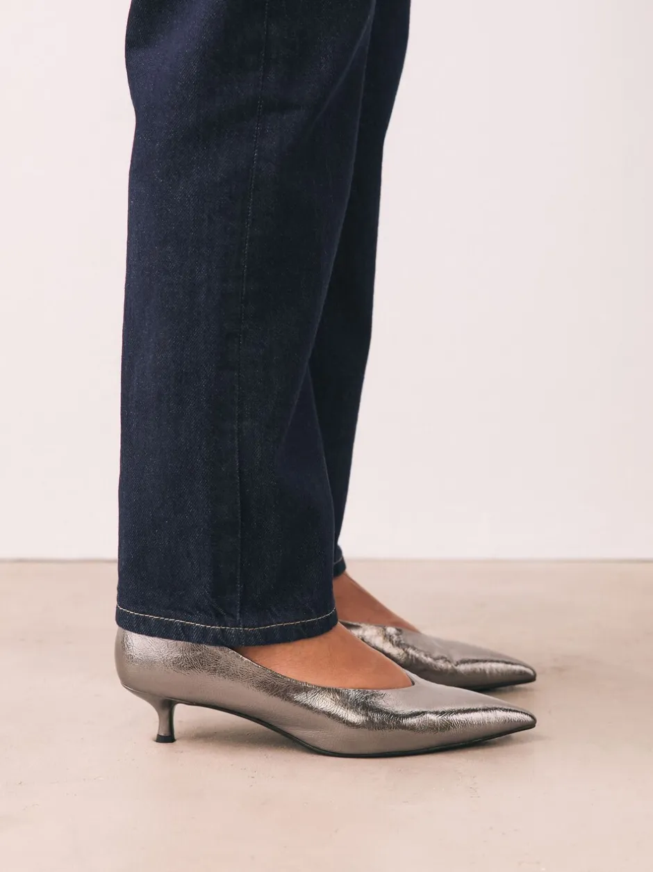 Schoenen Met Hakken|Next - Puntige lage naaldhakken schoenen Tin