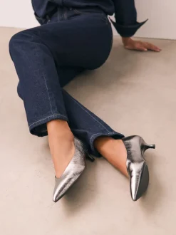 Schoenen Met Hakken|Next - Puntige lage naaldhakken schoenen Tin