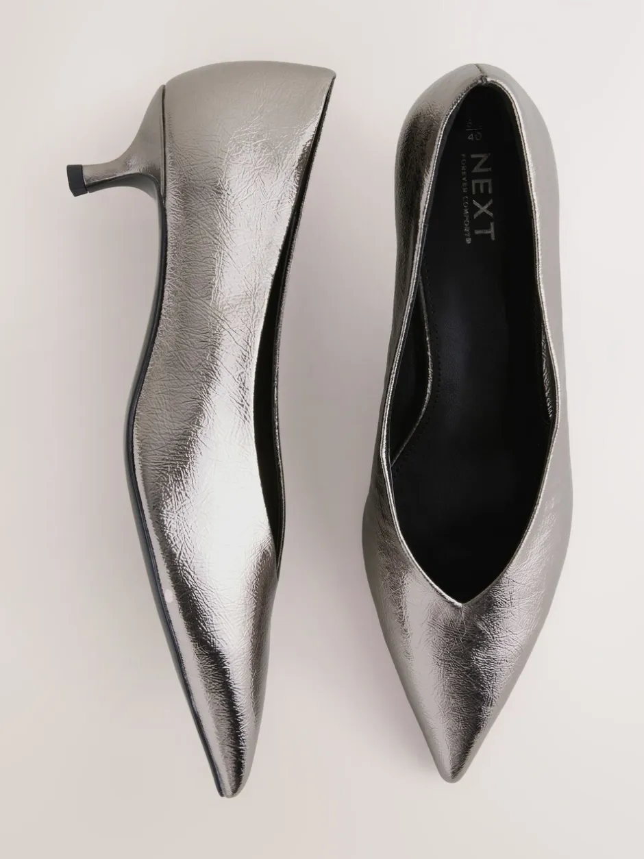 Schoenen Met Hakken|Next - Puntige lage naaldhakken schoenen Tin