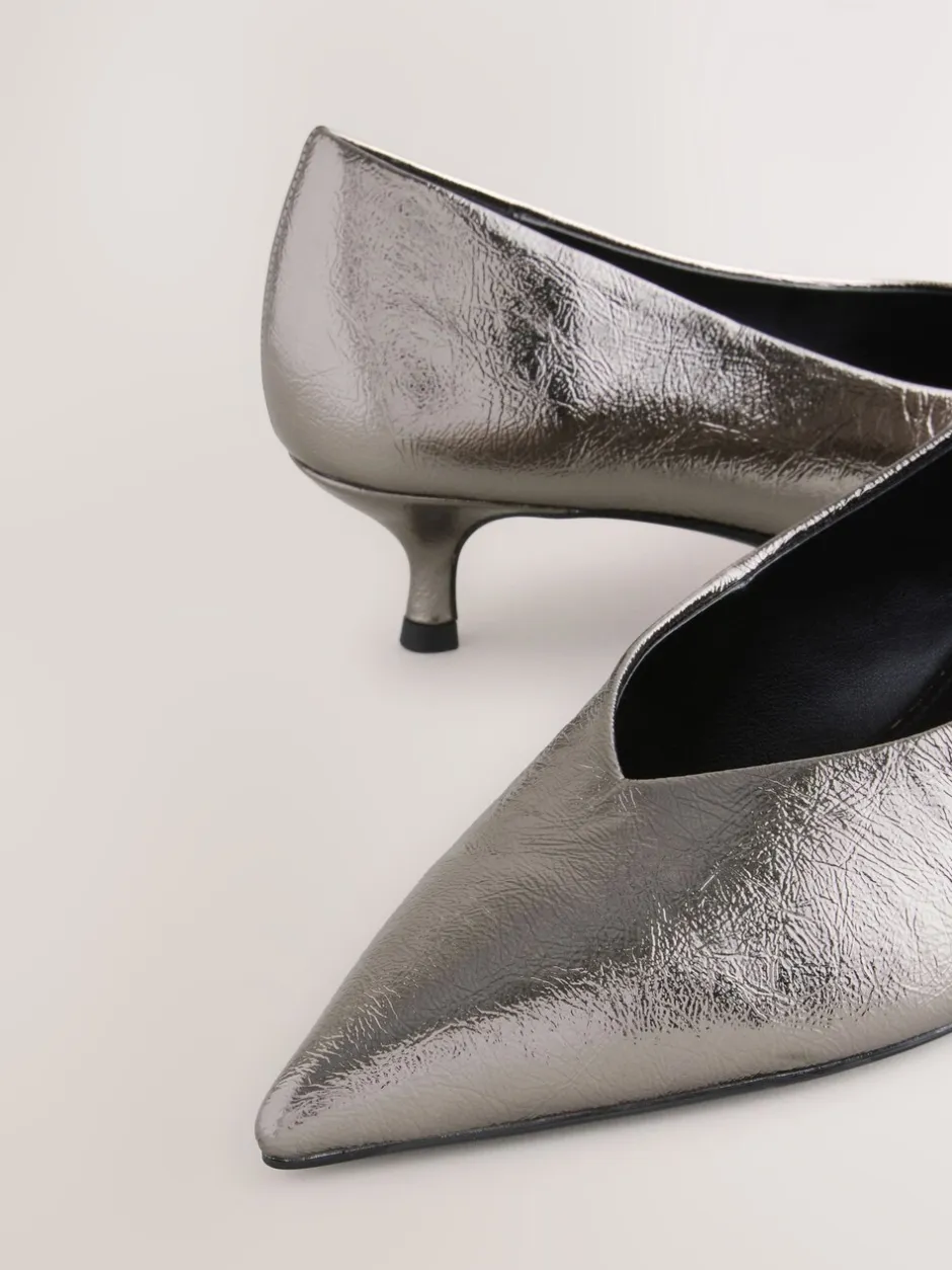 Schoenen Met Hakken|Next - Puntige lage naaldhakken schoenen Tin