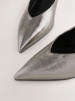 Schoenen Met Hakken|Next - Puntige lage naaldhakken schoenen Tin