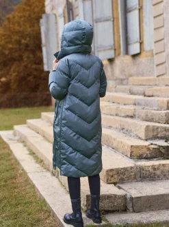 Jassen En Jacks|Moederschap|Seraphine - Lange 3-In-1 Zwangerschaps- en Draagjas Puffa Coat Tingrijs