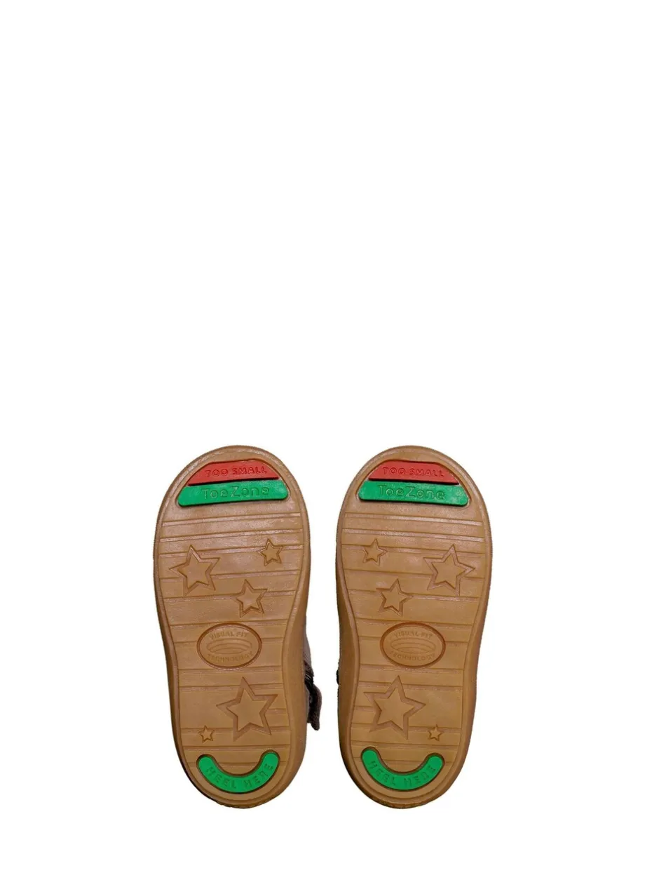 Boots|Toezone River Bruin suède leren Boots met kruisje en rits voor Jongens