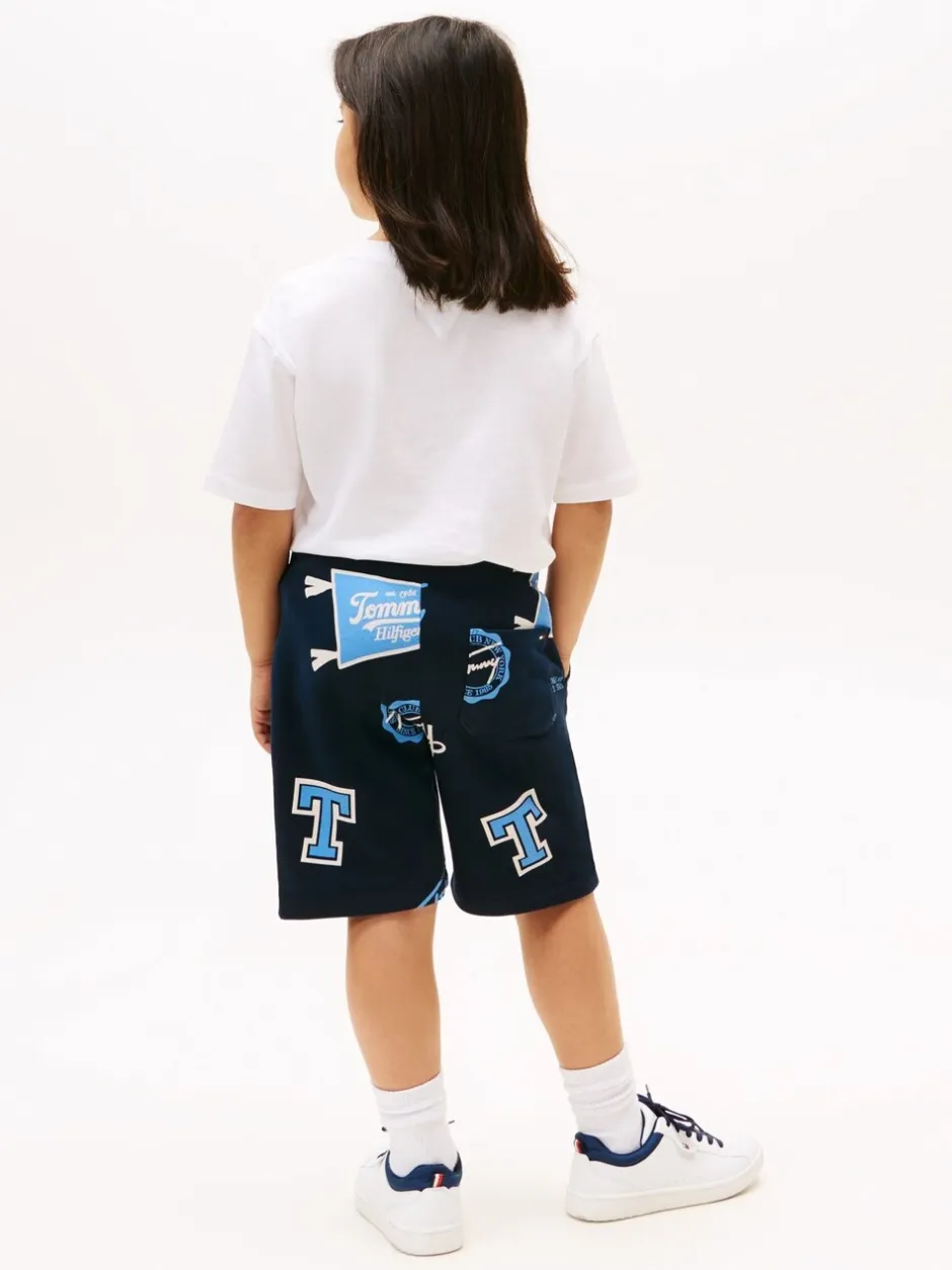 Shorts|Tommy Hilfiger All-Over Logo Print Sweat Shorts