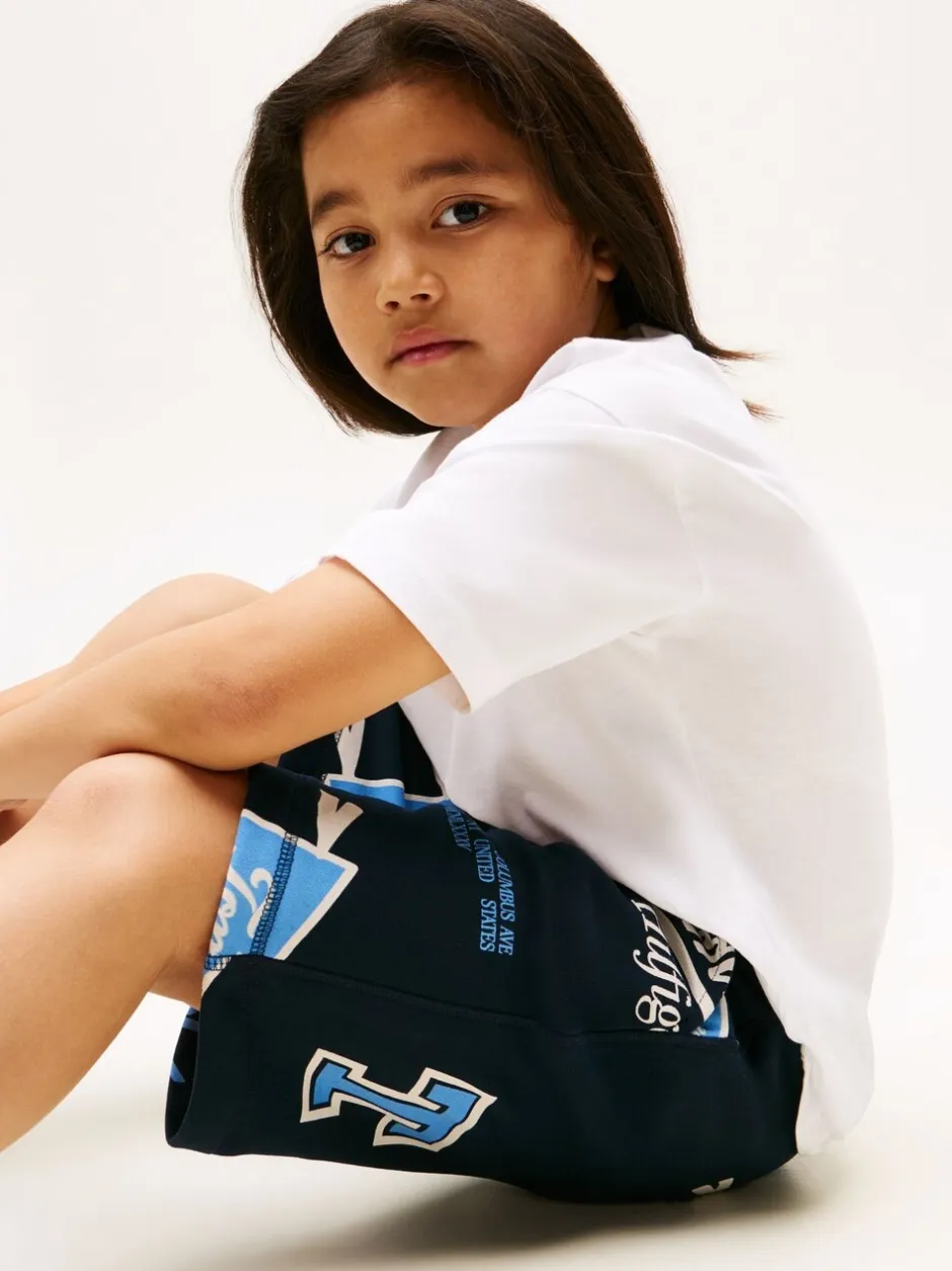 Shorts|Tommy Hilfiger All-Over Logo Print Sweat Shorts