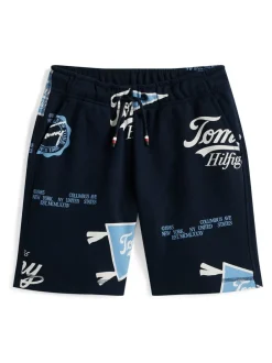 Shorts|Tommy Hilfiger All-Over Logo Print Sweat Shorts