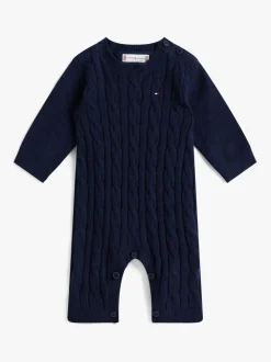 Rompertjes En Hemdjes|Rompertjes En Hemdjes|Tommy Hilfiger Cable Knit Relaxed Bodysuit