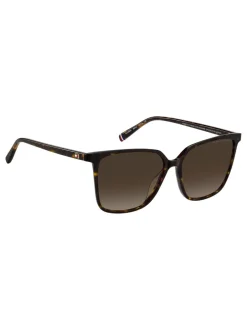 Zonnebril|Tommy Hilfiger Cat Eye Sunglasses in Havana