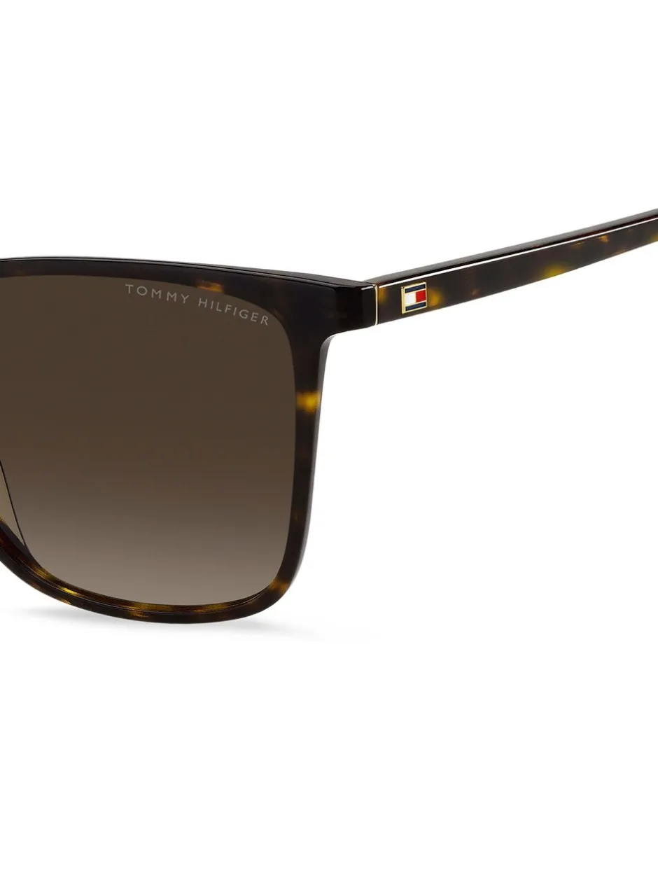 Zonnebril|Tommy Hilfiger Cat Eye Sunglasses in Havana