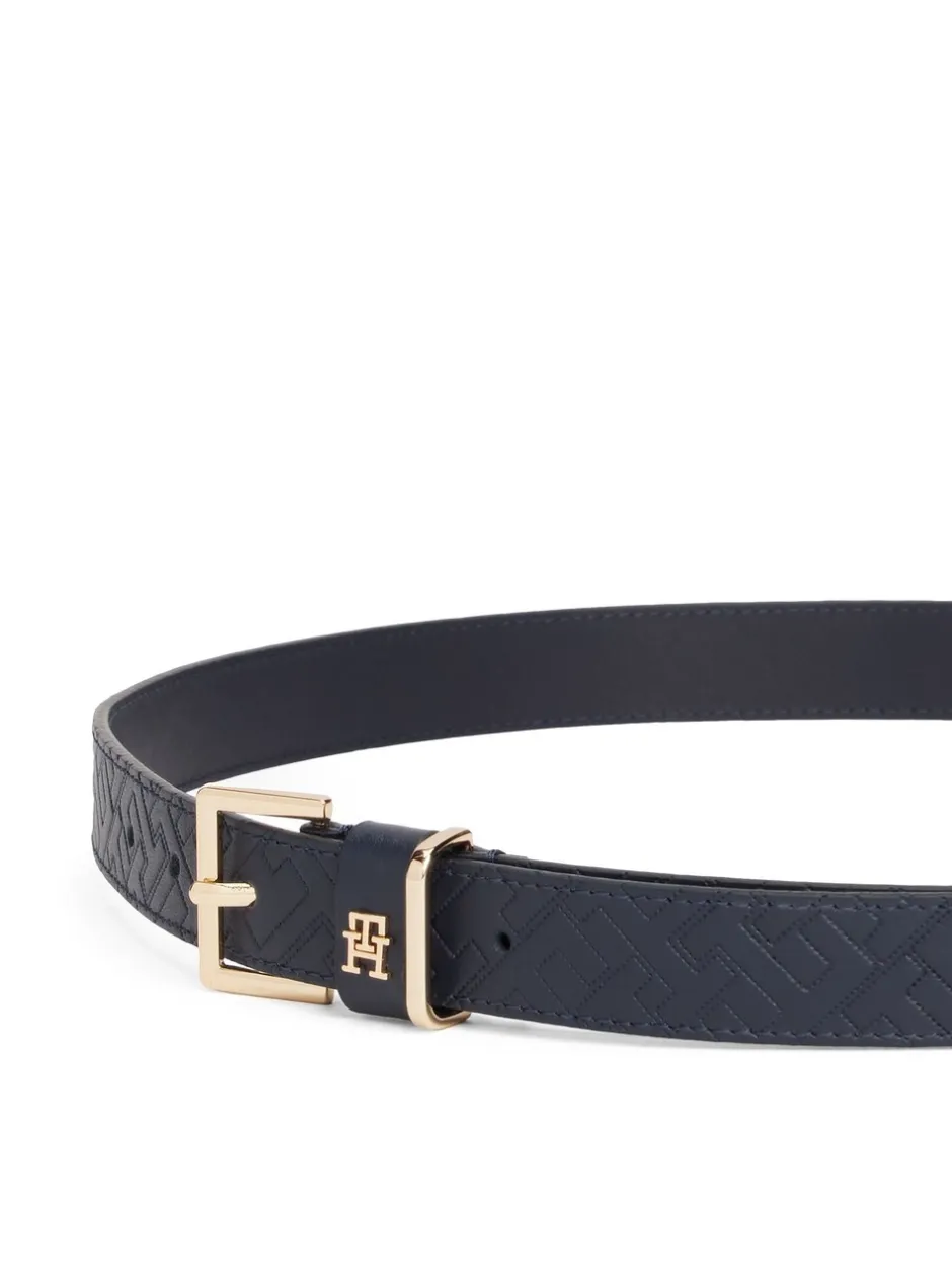 Ceintuurs|Tommy Hilfiger Leather Embossed Logo Belt