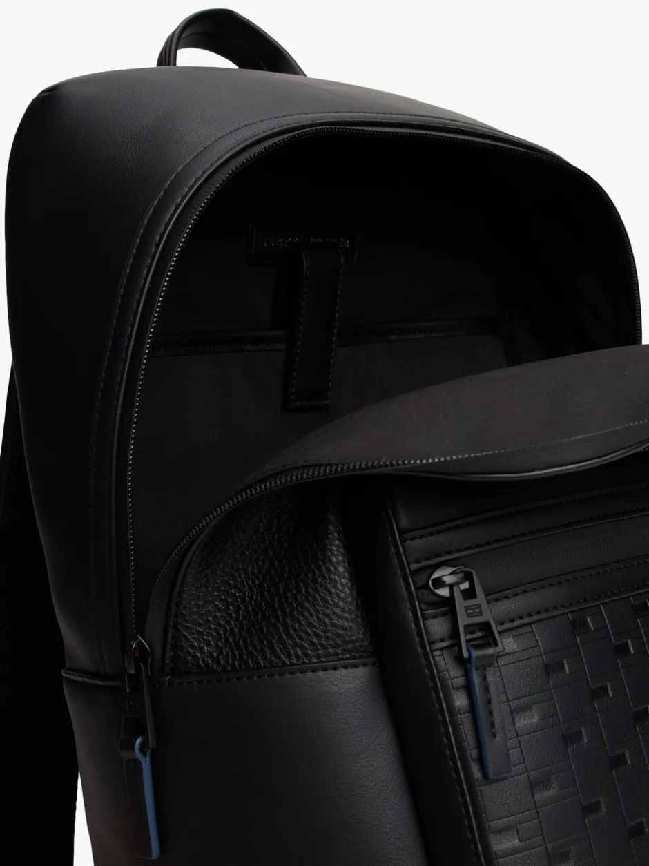 Tassen*Tommy Hilfiger Modern Repeat Flag Mixed Texture Backpack