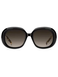 Zonnebril*Tommy Hilfiger Round Sunglasses in Black and Havana