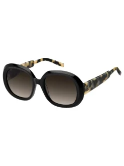 Zonnebril*Tommy Hilfiger Round Sunglasses in Black and Havana