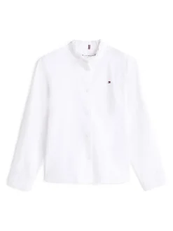Overhemden En Blouses|Tommy Hilfiger Ruffle Collar Poplin Relaxed Fit Blouse