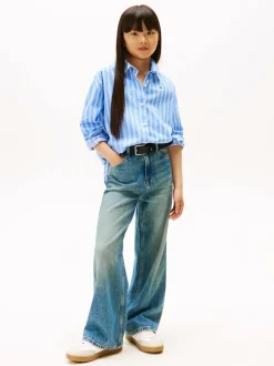 Overhemden En Blouses|Tommy Hilfiger Varsity Relaxed Fit Stripe Poplin Shirt