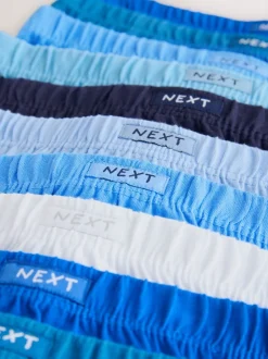 Ondergoed|Next - 100% katoenen slip verpakking van 10 (1,5 - 16 jr) Tonaal blauw
