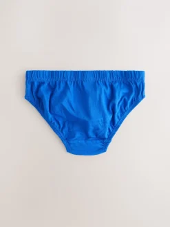 Ondergoed|Next - 100% katoenen slip verpakking van 10 (1,5 - 16 jr) Tonaal blauw
