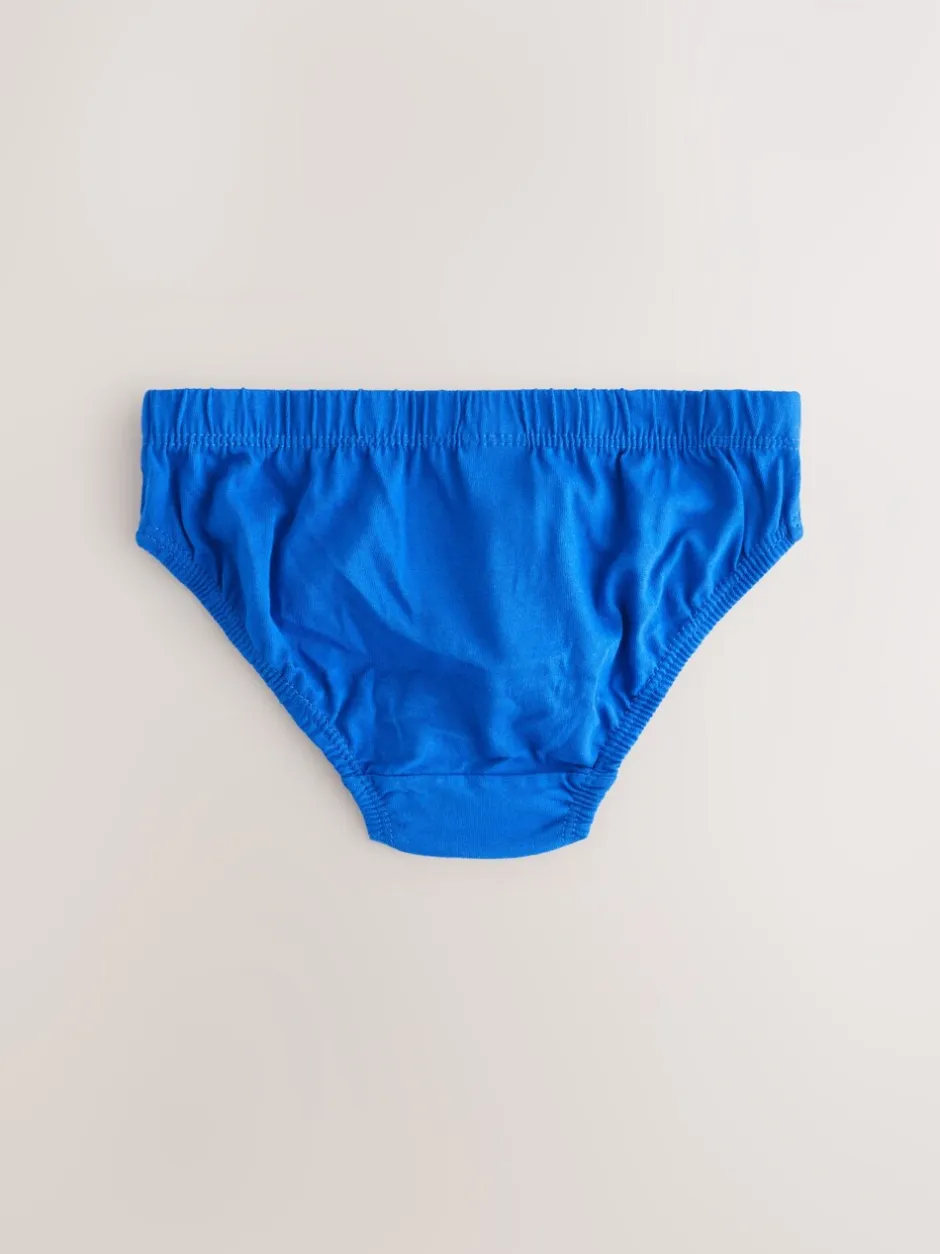 Ondergoed|Next - 100% katoenen slip verpakking van 10 (1,5 - 16 jr) Tonaal blauw