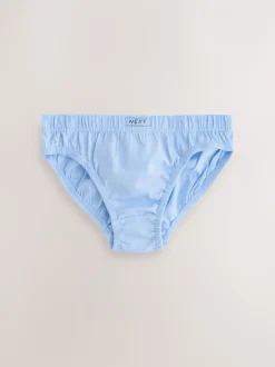 Ondergoed|Next - 100% katoenen slip verpakking van 10 (1,5 - 16 jr) Tonaal blauw