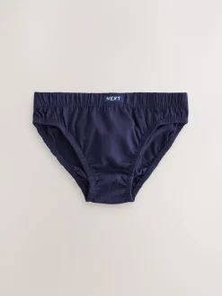 Ondergoed|Next - 100% katoenen slip verpakking van 10 (1,5 - 16 jr) Tonaal blauw