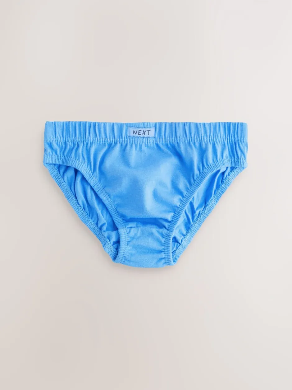 Ondergoed|Next - 100% katoenen slip verpakking van 10 (1,5 - 16 jr) Tonaal blauw