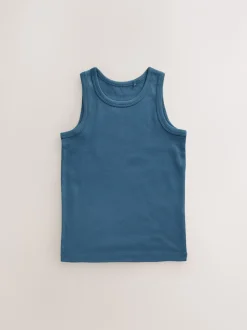 Tops|Multipacks|Next Tonaal blauw - Verpakking van 5 hemden (1,5-16 jr)