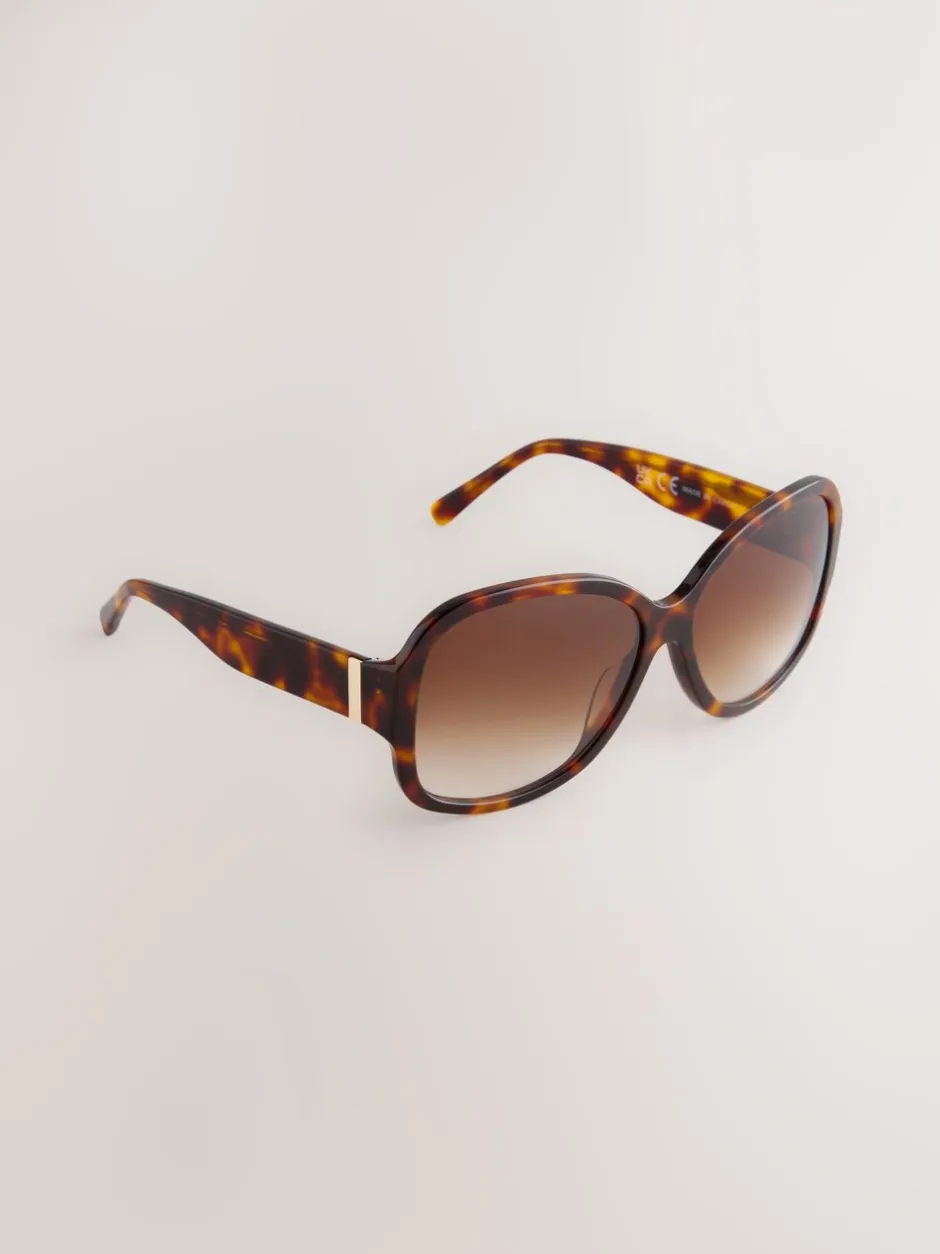 Zonnebril*Next Tortoise bruin - Acetate Wrap Sunglasses