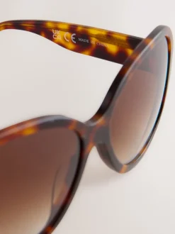 Zonnebril*Next Tortoise bruin - Acetate Wrap Sunglasses