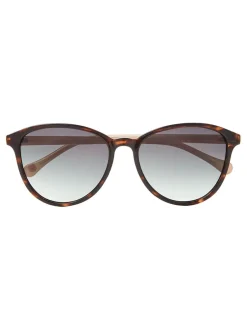 Zonnebril*Ted Baker - - Klassieke zonnebril met ronde ogen Tortoise bruin